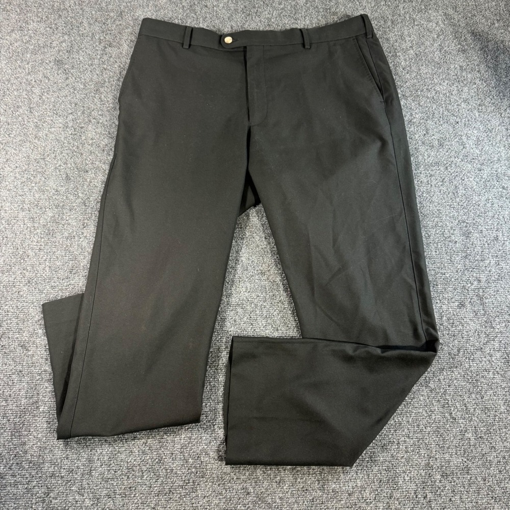 Peter Millar Crown Sport Mens Black Performance Golf Pants Trousers 36x30